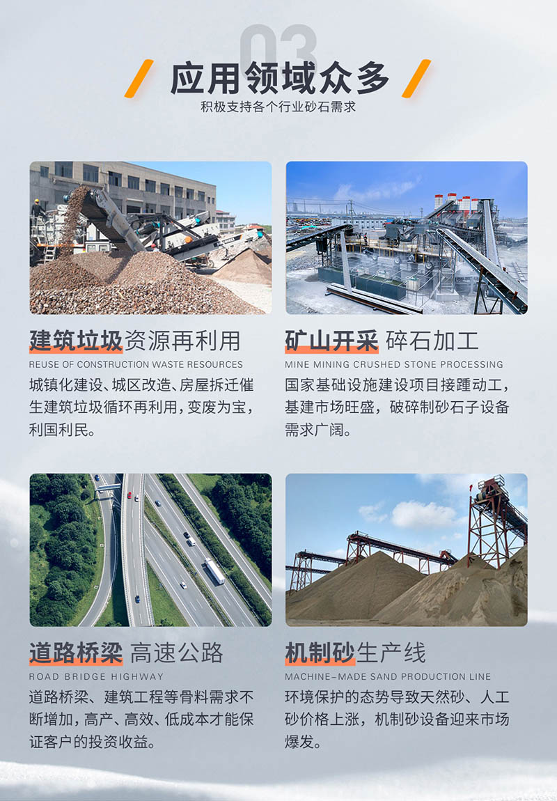 岩石破碎设备应用领域